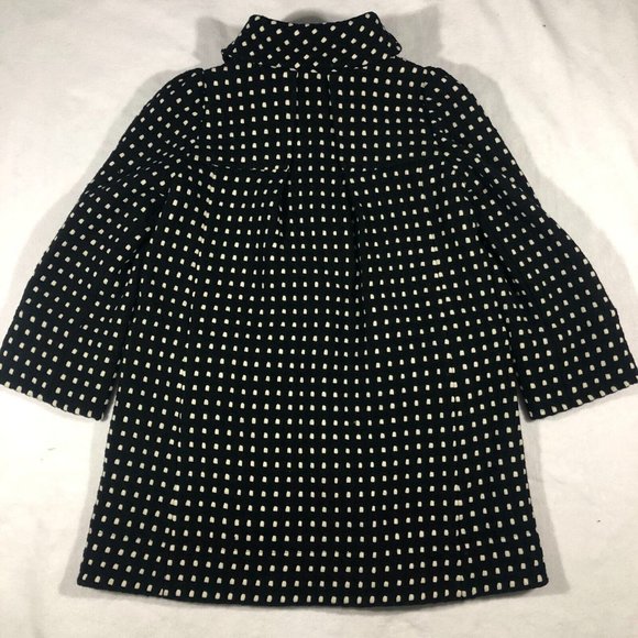 NEW Diane von Furstenberg Womens 10  Elodia Coat Jacket Black Wool #S6446377L7 - Picture 6 of 11